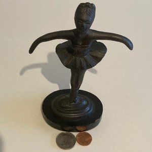 Vintage Metal Bronze Statue, Figurine, Ballerina
